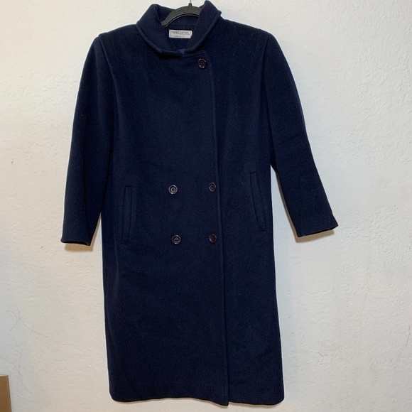 ALEXANDRE LONDON Men's 100% Wool & Cashmere Double Breasted Overcoat - Picture 1 of 9